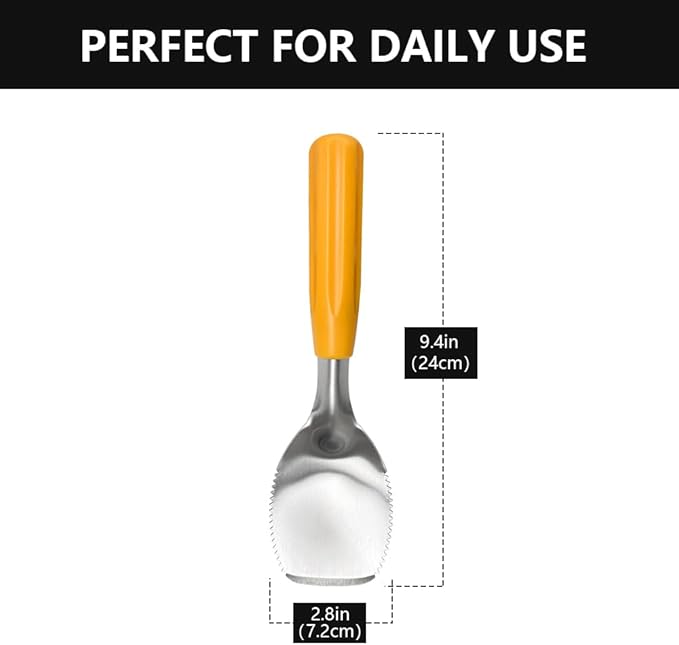 Heavy Duty Pumpkin Corer and Pulp Scooper | Manual Carving Tool with Grip Handle | Fruit and Vegetable Core Remover Scraper for Halloween Pumpkin