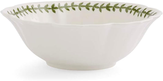 Portmeirion Botanic Garden Lotus Blossom Bowl, African Daisy Illustration, 6" Porcelain Floral Dish for Side, Snack or Dessert Use - Microwave, Oven, Freezer & Dishwasher Safe
