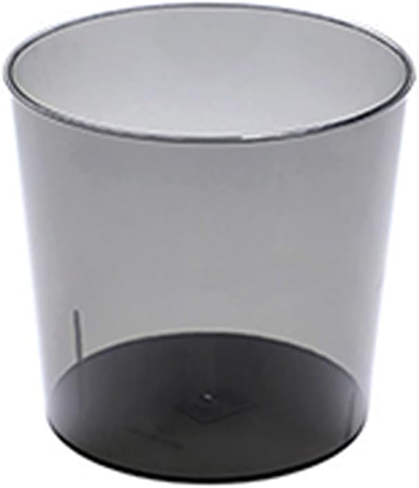 Mini Trash Can 6.5 x 5.7 x 6.1 Inch Small Trash Can Plastic Wastebasket for Bedroom Office Nightstand Kitchen Grey (S)