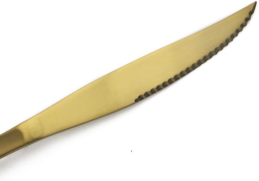 Gugrida Luxury 18/10 Stainless Steel Flatware Set Matte Black Silverware Set