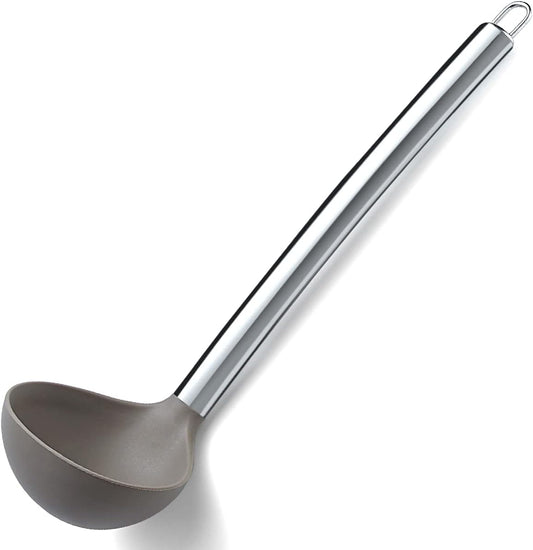 Berglander Ladle, Non-stick Silicone Kitchen Ladle, Soup Ladle, Cooking Ladle Soup Spoon For Cooking, Dishwasher Safe, Easy to Clean