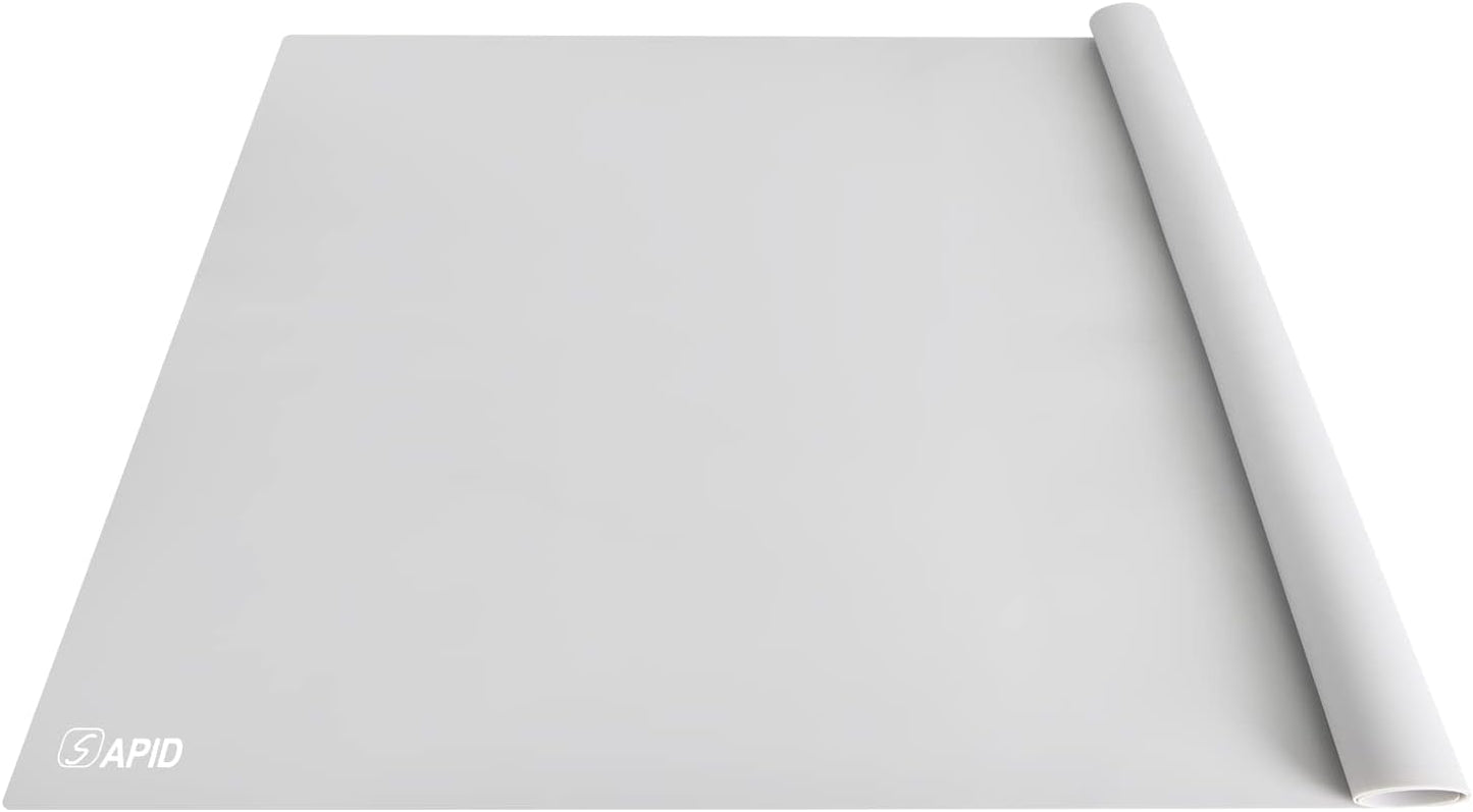 Extra Large Silicone Mat 36" x 24" Place Mats, Heat Resistant Mat for Kitchen Countertop Protector, Thick Placemats Washable Silicone Mats for Kitchen Counter Mat Dining Table Mat, Grey, Sapid