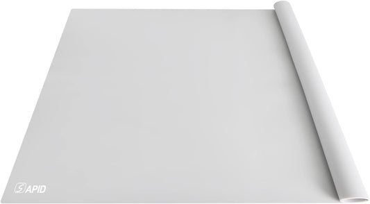 Extra Large Silicone Mat 36" x 24" Place Mats, Heat Resistant Mat for Kitchen Countertop Protector, Thick Placemats Washable Silicone Mats for Kitchen Counter Mat Dining Table Mat, Grey, Sapid