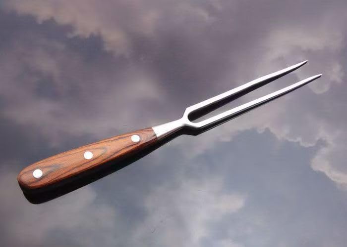 Better-Love Chef pro Stainless Steel Carving Fork Barbecue Fork BBQ Tools Meat Forks 12 Inch,Suitable for kitchen, BBQ(12 inch) (log color)