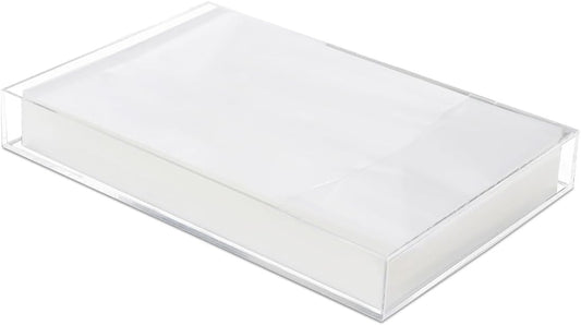 Vacuum Sealer Bags Storage Organizer, Food Saver Bag Organizer for Kitchen Drawer, Clear Acrylic Box for 8"x12" Pre-Cut Sealer Bags (Holds 100pcs, Box Only)