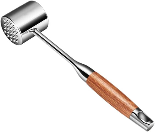 Meat Pounder,Meat Tenderizer Tool 304SS for Kitchen,Meat Mallet Meat Hammer Meat Beater for Tenderizing and Flattening Meat,Meat Pounder Tenderizer for Pounding Meats, Hanging Loop,(Rosewood)