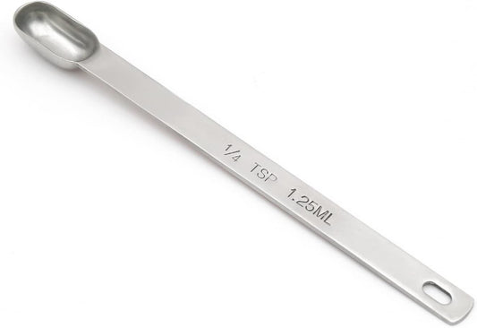1PCS 1/4tsp (1.25ml) Single Measuring Spoon, Stainless Steel Long Handle Individual Teaspoons Only