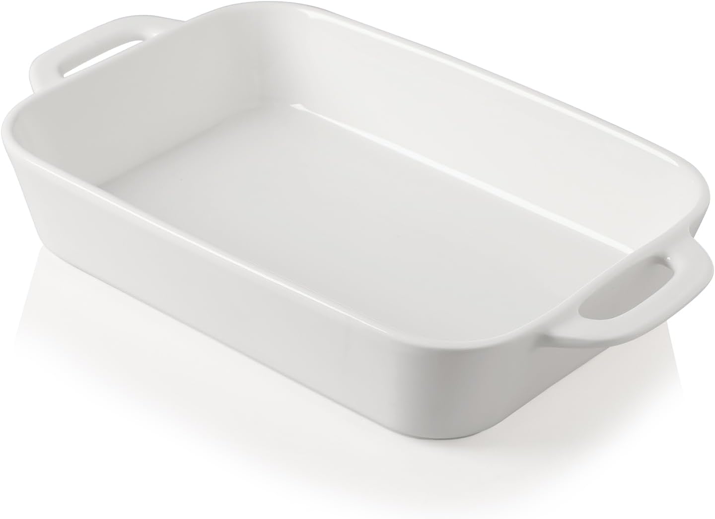 Sweejar Ceramic Bakeware Set, 9x13 Rectangular Baking Dish for Cooking, Kitchen, Cake Dinner, Banquet and Daily Use, Casserole Dishes for Oven Porcelain Baking Pans(White)