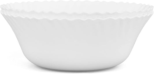 Mintra Home Curly Collection (11.75in Large Bowl 2pk, White)