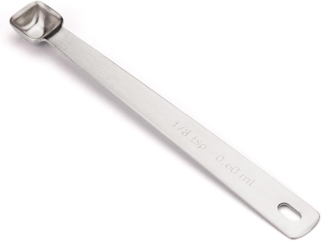1PCS 1/8 Teaspoon(1/8tsp, 0.6ml) Single Tiny Measuring Spoon, Small Individual Stainless Steel Measure Spoons Only