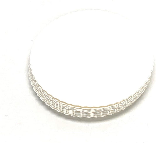 Mintra Home Curly Collection (9.75in Plate - 12pk, White)