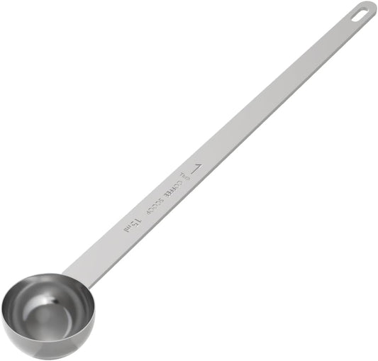 1PCS 1 Tablespoon Coffee Scoop, 9" Long Handle Measuring Spoon, One tbsp (15 ml) Stainless Steel Scooper