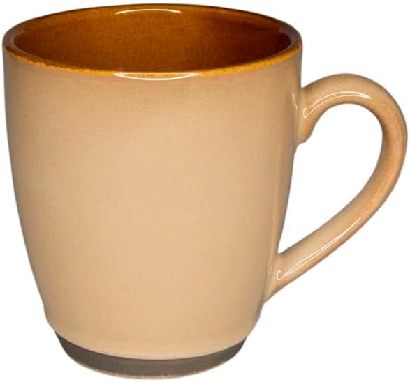 Sango 16-Piece Stoneware Dinnerware Set for 4, Reactive Glaze on Earthy Brown Plates and Bowls Sets, Ceramic Dish Set, Glossy Dishes & Coffee Mugs for Daily Dining, Microwave & Dishwasher Safe, Nova