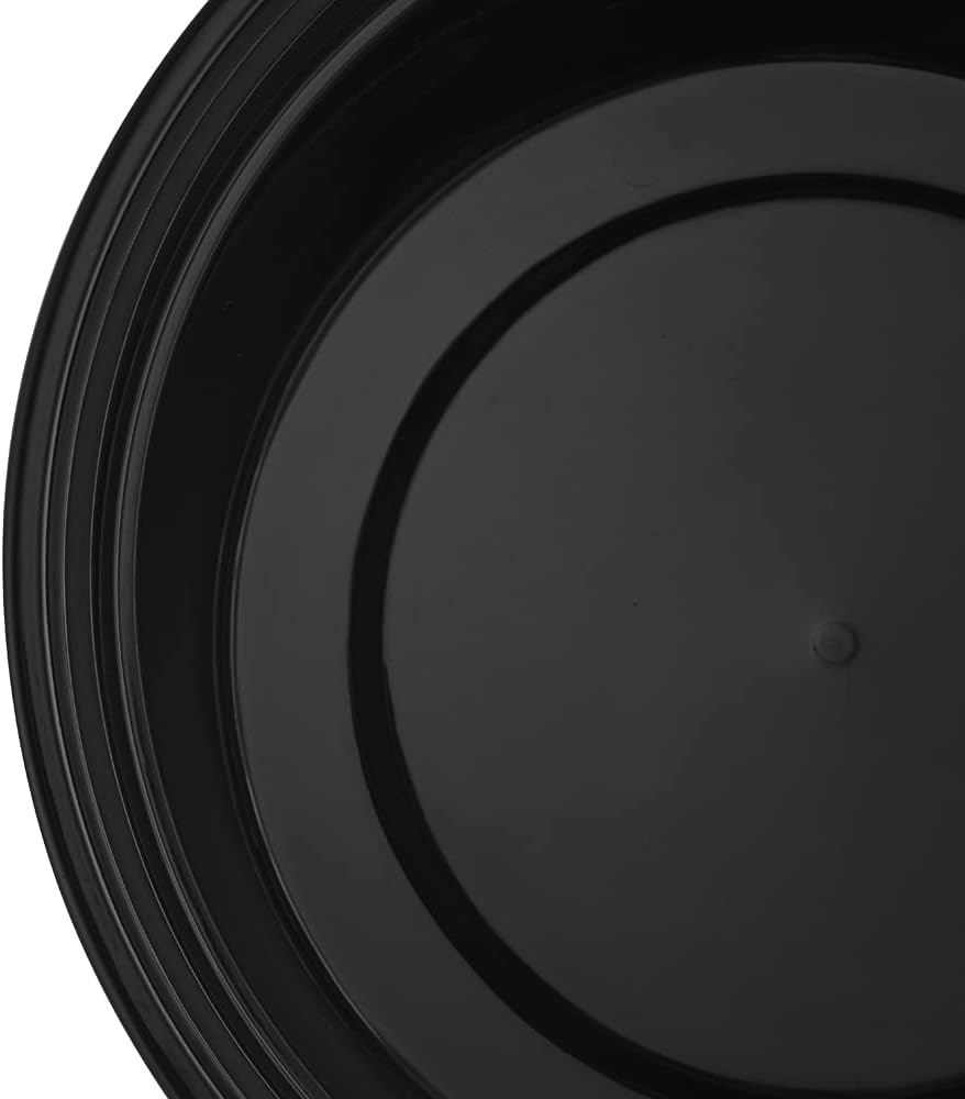 TIYA Food Containers – 24 oz Bulk 150 Pack with Lids – Plastic Food Storage To-Go Round Bowls – Reusable, Microwavable, Dishwasher Safe – Leak-Proof and Great for Meal Prep – BPA-Free