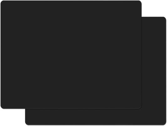 Gartful 2 Pieces Silicone Mats for Countertop - 0.06" Thicker, 32" by 24" Extra Large Multipurpose Mat, Counter Table Protector, Work Desk Pad, Heat-Resistant Placemat, Pastry Mat, Nonstick, Black