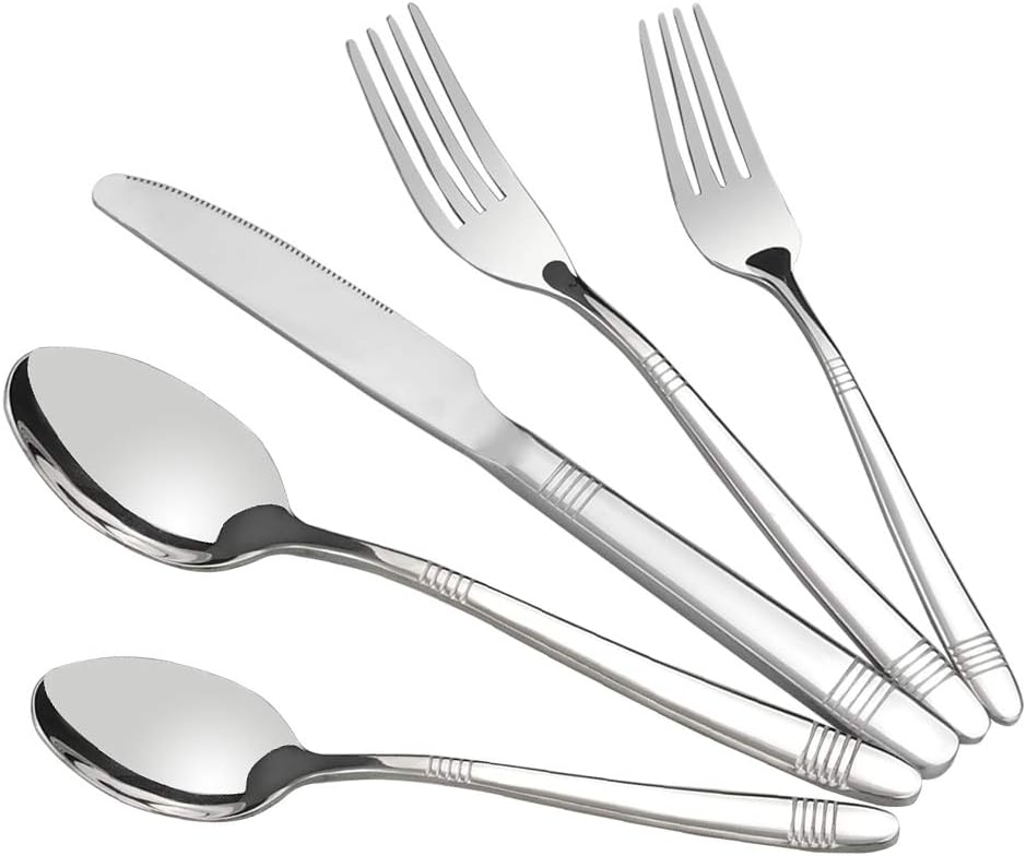 Begale 80-piece Flatware Set, Stainless Steel, Service for 16