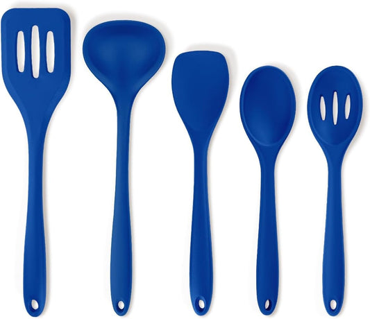 Better Houseware 5Piece Silicone Cooking Utensil Set, , Blue