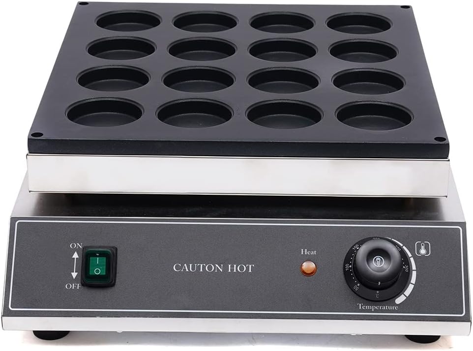 Commercial 110V Electric Red Bean Cake Baker, Muffin Maker & Waffle Maker - Nonstick Cast Iron Pan, Temperature Controlled Bread Toaster