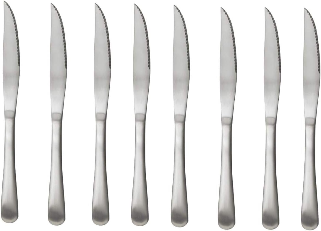 Gugrida Luxury 18/10 Stainless Steel Flatware Set Matte Black Silverware Set