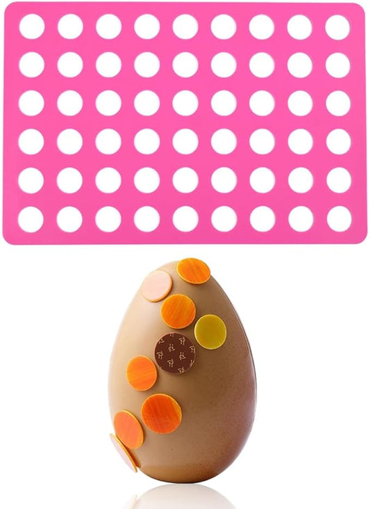 mostsom Round Lace Silicone Mold for Cheese, Chocolate, Cookie, Cake Decorating Stencil Mat, Bakeware Tool, Kitchen Accessories, Reusable Non-Stick (B_ Round)