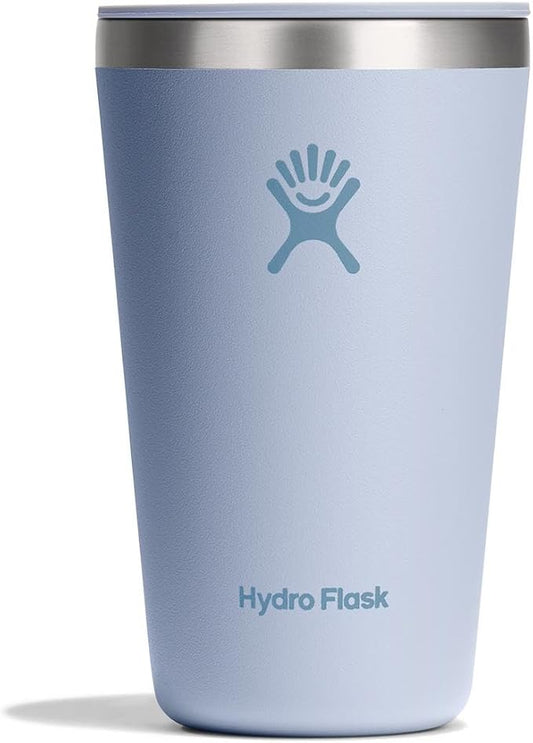 Hydro Flask All Around Tumbler Press-In Lid, Insulated Travel Mug, Stainless Steel Coffee Cup 16 Oz Surf Blue