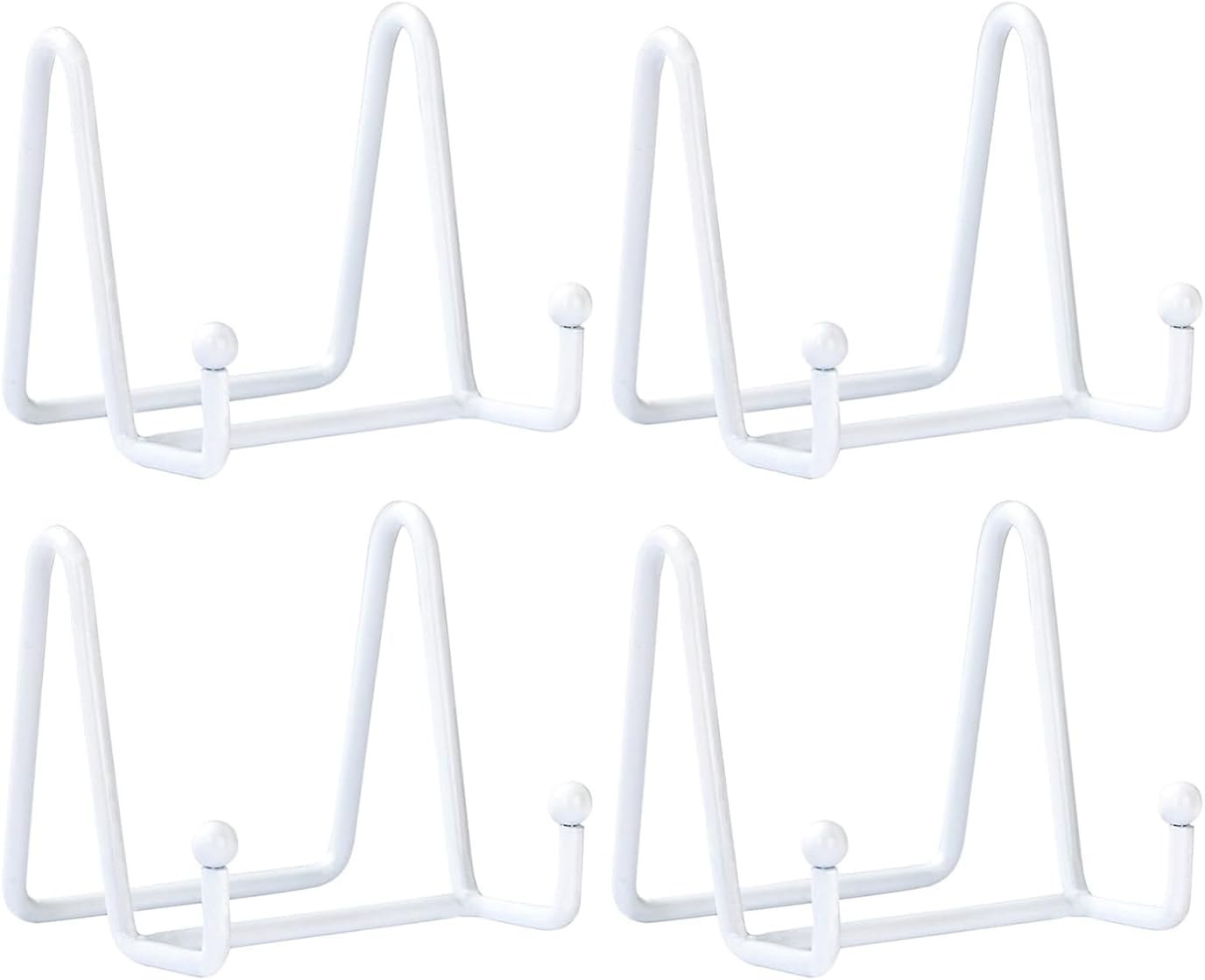 LIONWEI LIONWELI White Decorative Plate Stand Holder Picture Frame Stand Easel Display Stand