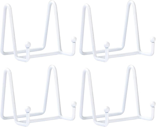 LIONWEI LIONWELI White Decorative Plate Stand Holder Picture Frame Stand Easel Display Stand