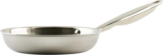 WINCO Tri-Ply Frying Pan, Silver