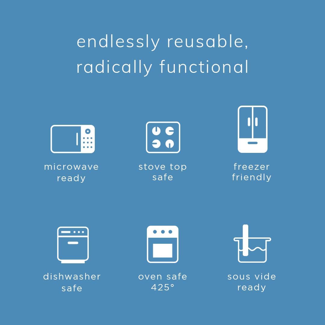 Stasher Premium Silicone Reusable Food Storage Sandwich Bag, Aqua, Microwave, Sous Vide, Dishwasher, Oven and Freezer Safe, BPA Free, Leak-free, Eco-friendly, 28 Oz (Pack of 2)