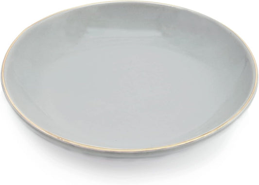 4.75" Ceramic Jewelry Tray, Small Ring Dish Holder Trinket Tray, Catch All Trays for Ring Earring Necklace Key, Christmas Gifts for Women Girls, Gray