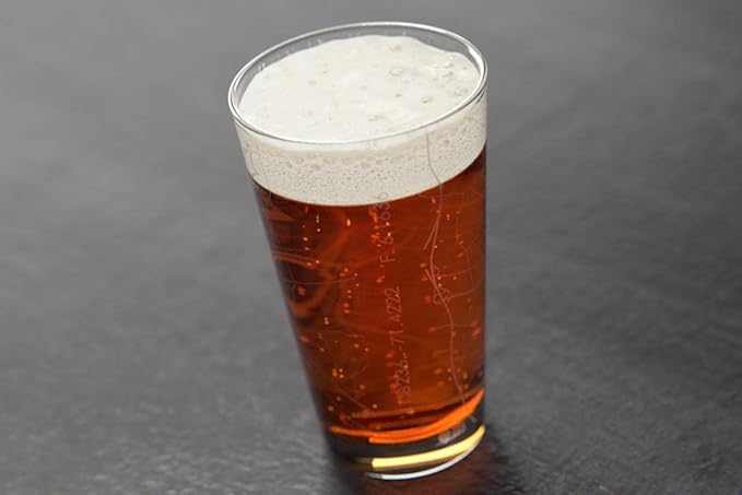 Well Told Engraved Providence Rhode Island Map Pint Glass, Etched Beer Gift (16 oz, Clear) City Map Pint, Custom City Glassware, Gifts For Beer Lovers