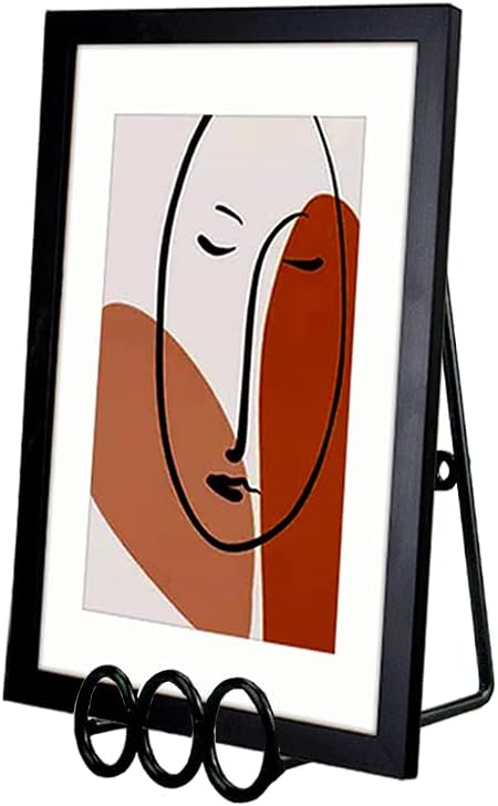 YY YEARCHY Plate Stand Holder for Wall Hanging Display Rack Art Hanger Metal Easel Photo Holder Books Bowls Platters (4, 6"x3.5"x3")