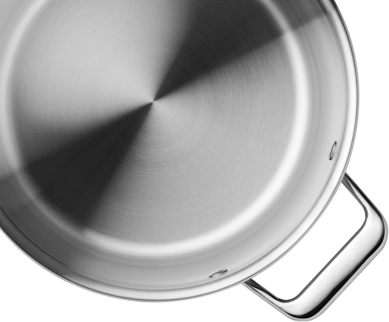 Misen 5-Ply Stainless Steel Stockpot – Large Cooking Pot for Boiling, Simmering & Stewing - Consistent, Even Heating - Durable, Dishwasher Safe – Oven-Safe to 800F, Induction Ready - 8 QT