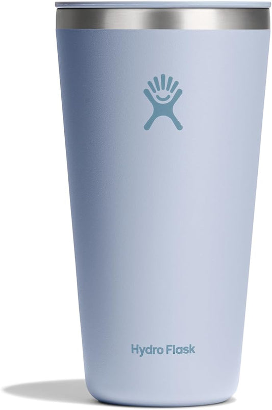 Hydro Flask All Around Tumbler Press-in Lid, Insulated Travel Mug, Stainless Steel Coffee Cup 28 Oz Surf Blue
