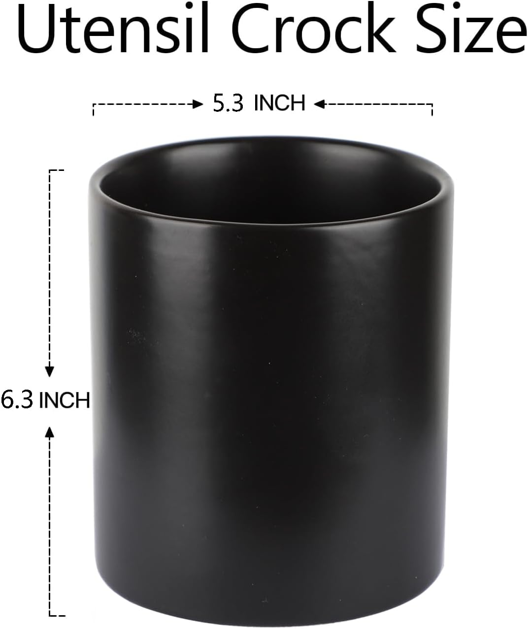 Black Utensils Holder, Caddy Cutlery Holder Silverware, Utensils Organizer Elegant Black Porcelain, Spoon Holder for Party Tableware Holder for Kitchen Table