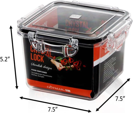 Airtight Food Storage Container With Lid (87.9 oz) - Leak-Proof Large container| BPA-Free | Meal Prep | Microwave, Freezer and Dishwasher Safe | Kitchen Fridge Organizer Boxes | Fresher Food