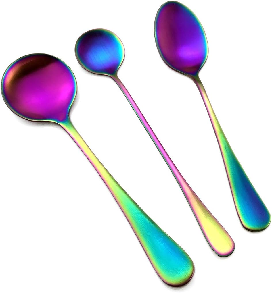 Gugrida Luxury 18/10 Stainless Steel Flatware Set Matte Black Silverware Set