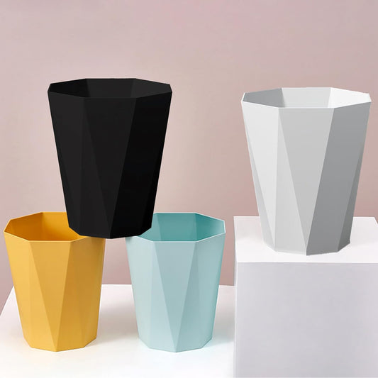 Small Trash Can 2.6 Gallon Bathroom Garbage Can Waste Basket Recycling Bin for Toilets Dorms Kitchens, Black