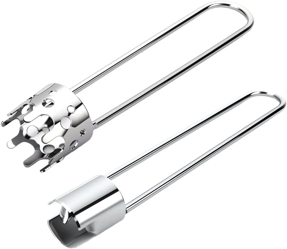 2 Pcs Fruit and Vegetable Corer Tool, Red Bell Pepper Seed Corer, Stainless Steel apple core remover, Practical Kitchen Gadget for Removing Fruit Vegetable Cores, Easy to Clean (A+B)