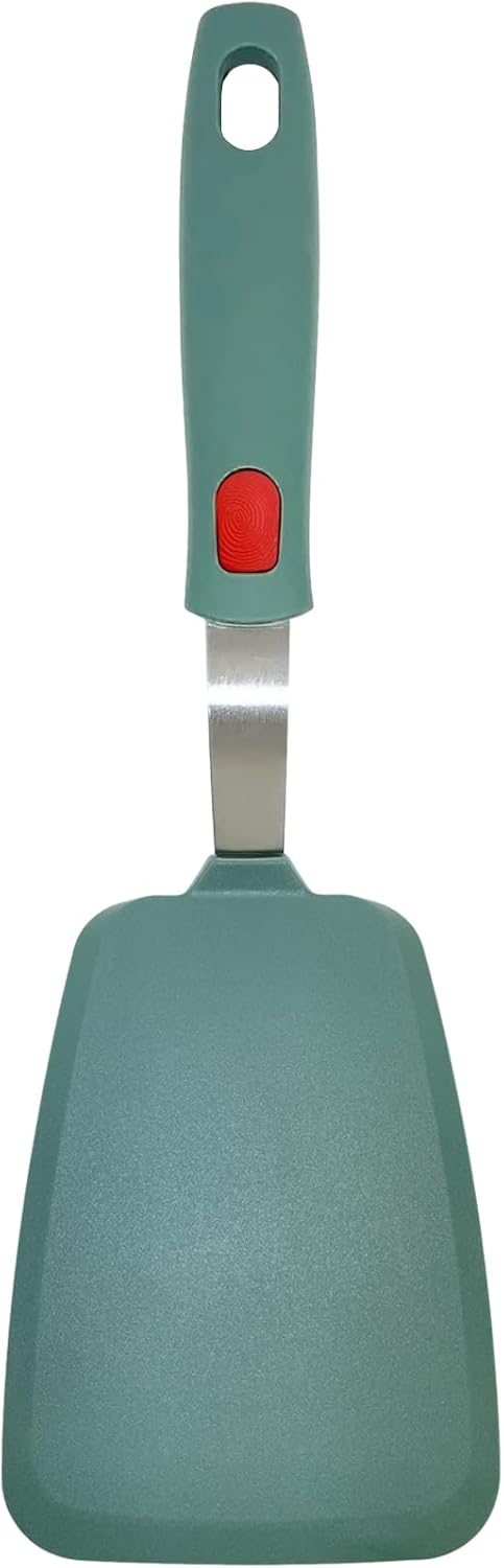 Silicone Spatula Turner, Pancake Spatulas for Nonstick Cookware Pan, Heat Resistant 600°F, Thin Flexible Large Cooking Spatula for Kitchen Use, Flipper for Omelette Egg Fish, Dishwasher Safe