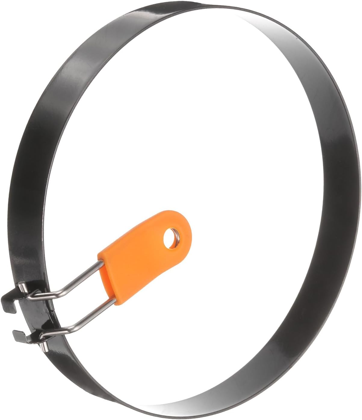 HARFINGTON 4Pcs Egg Rings 6" Stainless Steel Nonstick Pancake Cooking Ring with Silicone Handle for Griddle Frying Eggs Sandwich Omelets Breakfast