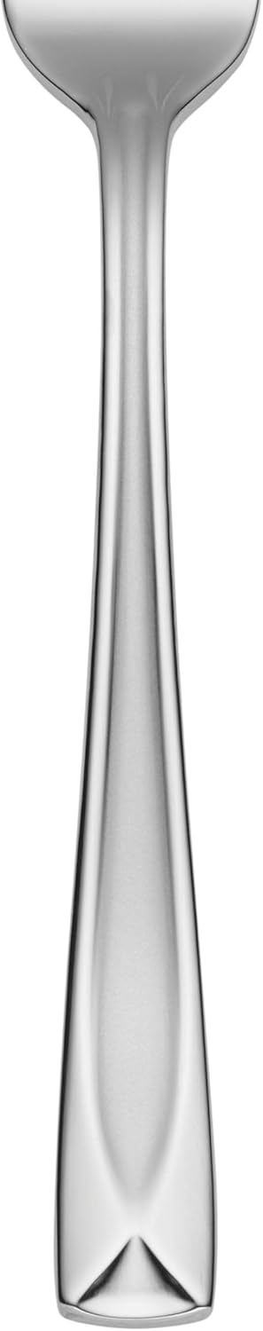 Oneida Satin Lincoln 45 Piece Everyday Flatware Set, Service for 8, 18/0 Stainless Steel, Silverware Set, Dishwasher Safe