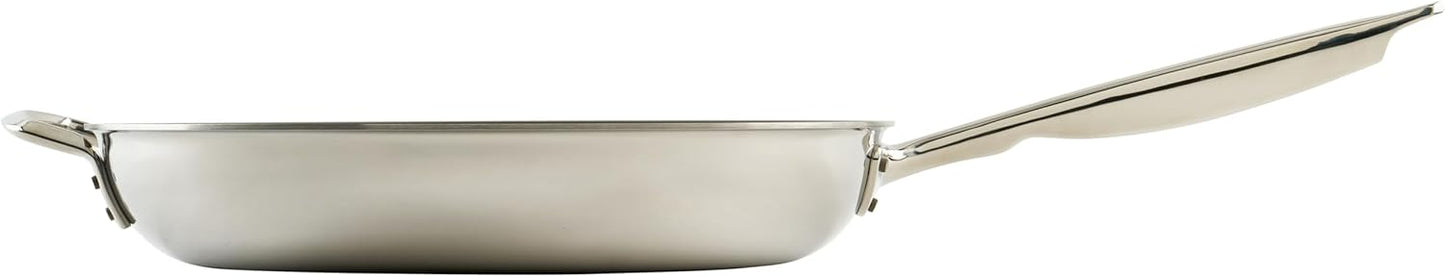 WINCO Tri-Ply Frying Pan, Silver