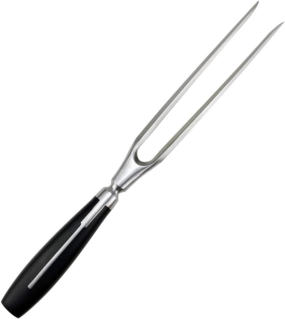 Carving Fork, Meat Fork, 13 Inch Cooking Fork, Heavy Duty Stainless Steel BBQ Fork, Long Metal Chef Pro Kitchen Forks for Barbecue, Serving, Cooking, Grilling, Roasting