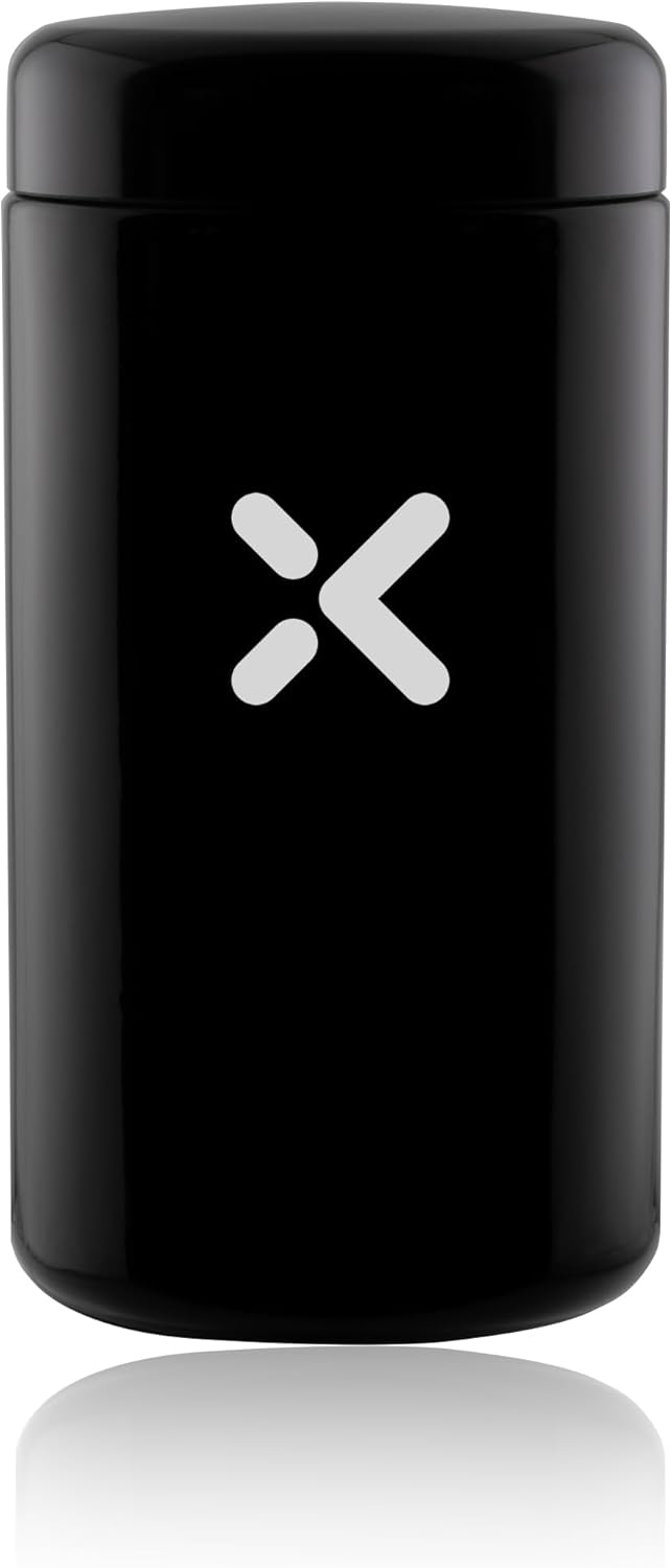 Airtight Glass Storage Container | 500ml (1oz) | Ultraviolet Glass Screw Top Jar | Fortify UV Herb/Spice Jar with Airtight Lid | Includes Boveda 62% Humidity Pack and Accessories