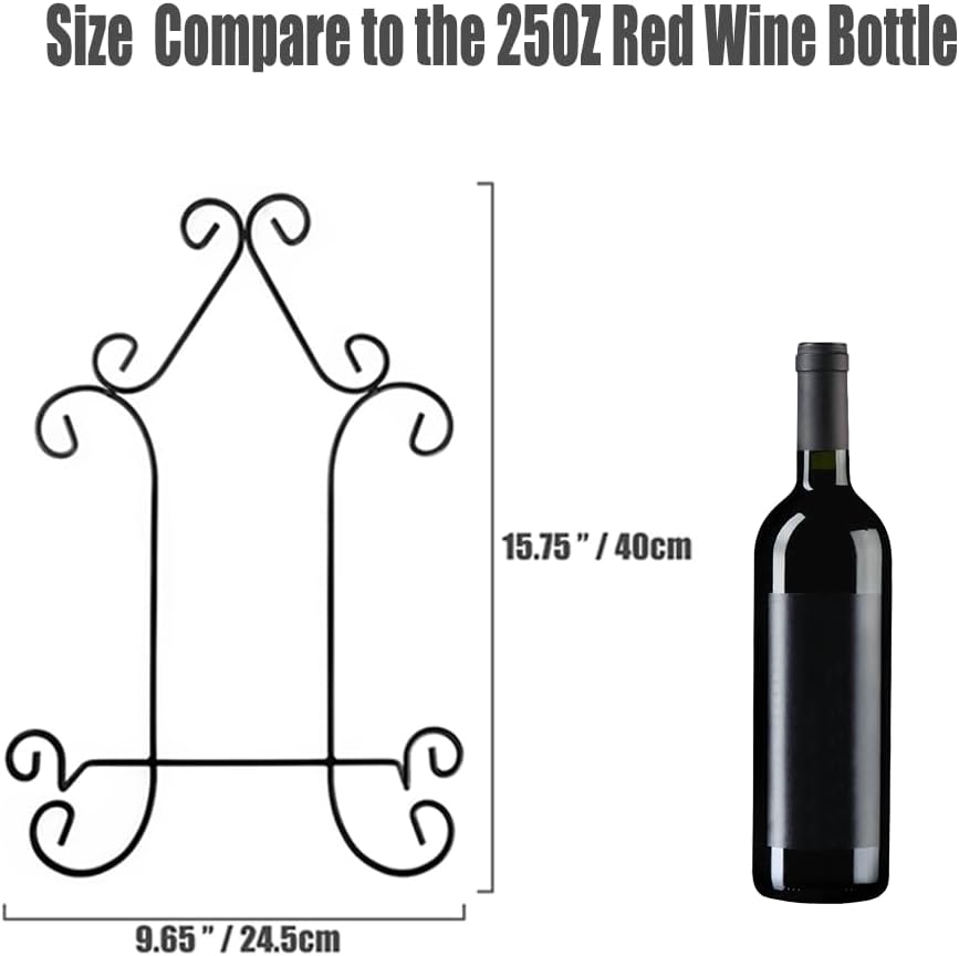 YY YEARCHY Iron Hanging Display Stand Art Holder Easel Photo Holder Industrial Style Metal Stand for Books Bowls or Platters (3, 15.75"X 9.84")