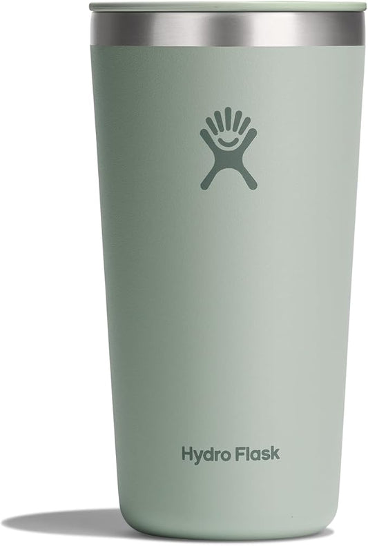 Hydro Flask All Around Tumbler Press-in Lid, Insulated Travel Mug, Stainless Steel Coffee Cup 20 Oz Agave Green
