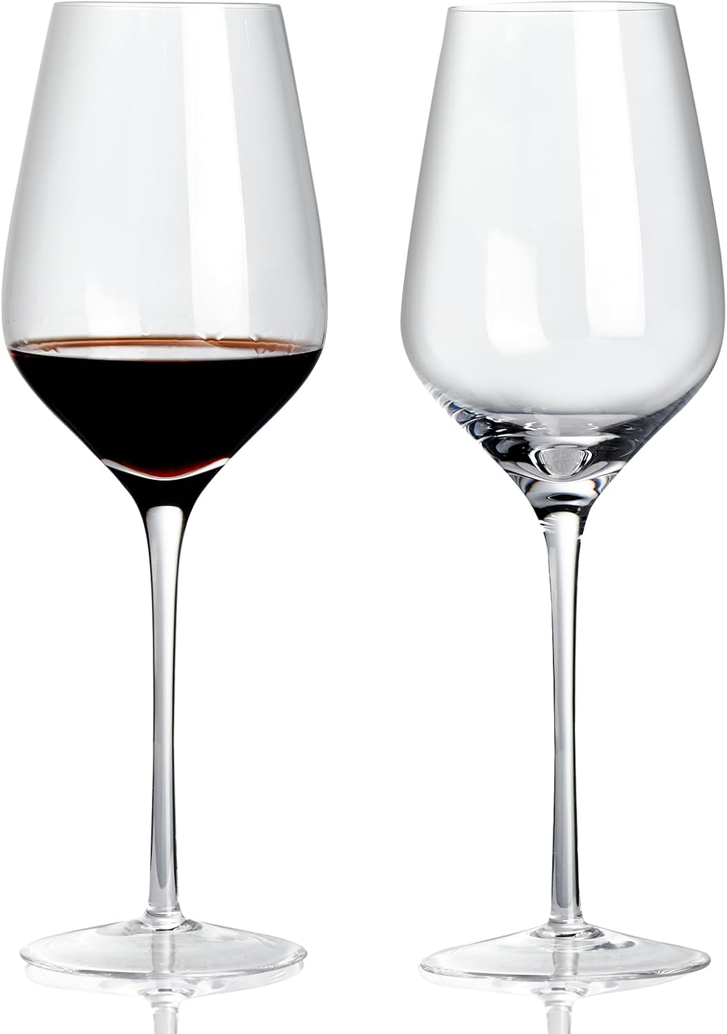 ACHEER Long Stem Crystal Bordeaux Red Wine Glasses Set of 2,Large 20 Oz, Hand Blown,Lead-Free, Clear, Crystal Wine Glass, Gift Box,-Perfect present for any Occasion,Gift for Men,Women