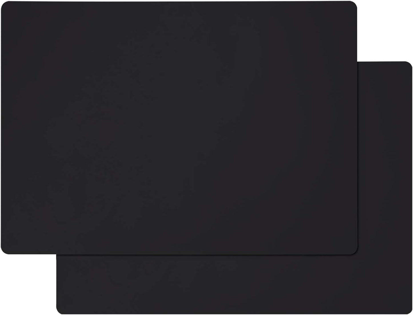 Gartful Extra Large Silicone Mats for Countertop, 28" by 20" Multipurpose Mat, Counter Table Protector, Desk Saver Pad, Placemat Nonstick Nonskid Heat-Resistant Pad, Black, 2PCS
