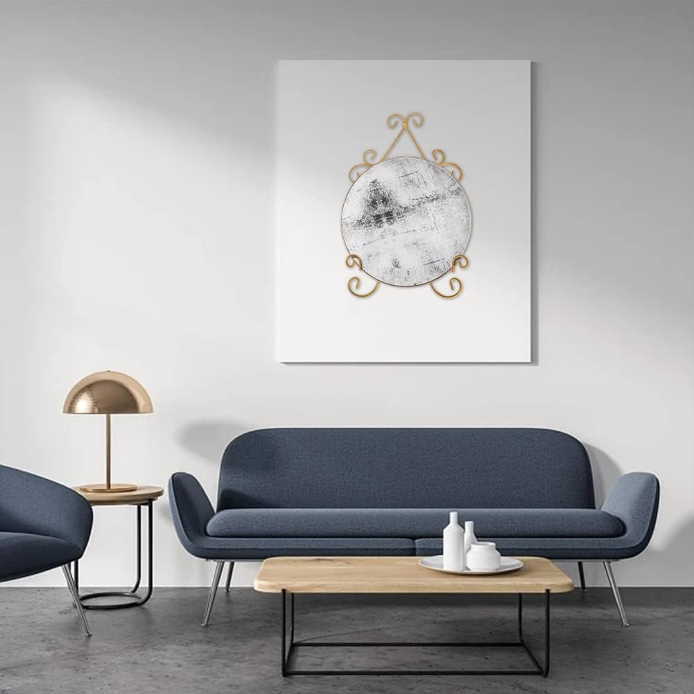 YY YEARCHY Plate Stand Holder for Wall Hanging Display Rack Art Hanger Metal Easel Photo Holder Books Bowls Platters